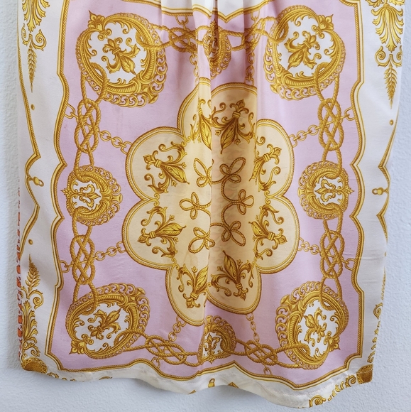 Zara Woman 100% Mulberry Silk Scarf Print Mini Dress Multicolor Size XS - Picture 4 of 16